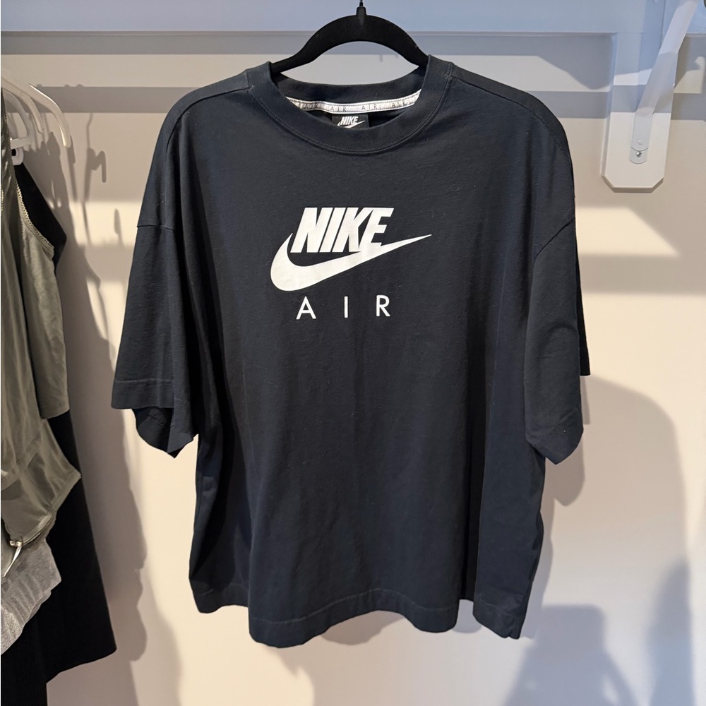 Nike Black T-Shirt with White Air Logo